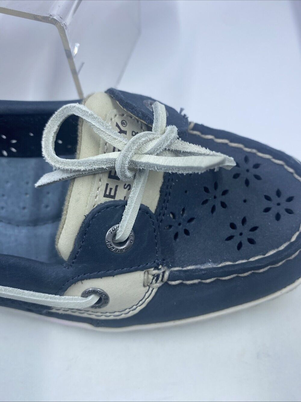 Sperry Top Slider Blue/Gray/White 9265919 Boat Shoe US Women's Size 6M - Picture 5 of 11